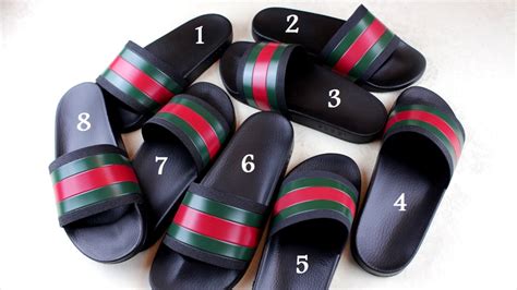 fake white gucci flip flops|Gucci slides cheap real.